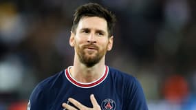 Lionel Messi lors du match PSG-Manchester City en Ligue des champions, à Paris le 28 septembre 2021