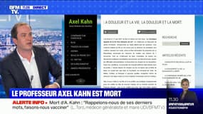Les réseaux sociaux s'émeuvent de la mort du professeur Axel Kahn