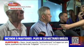 Incendie: "Nous n'avons pas recensé de blessés ni de maisons endommagées" pour le moment, annonce le sous-préfet d'Aix-en-Provence