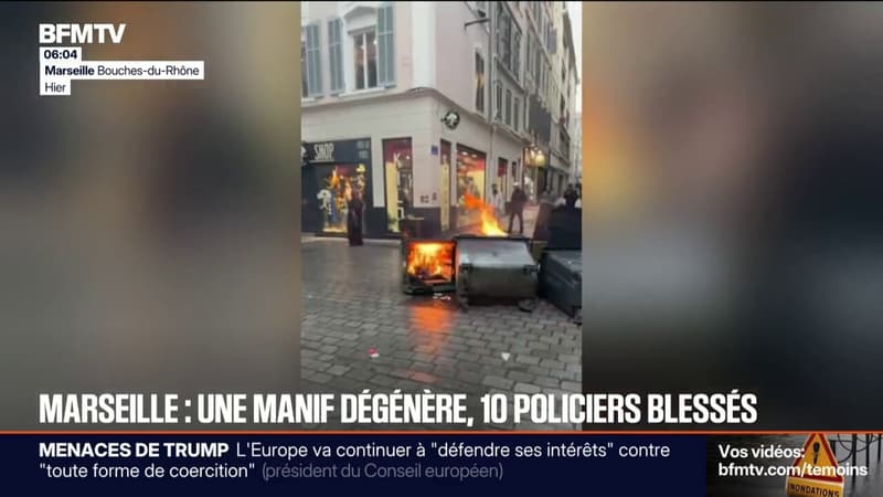 Marseille:10 policiers blessés lors d'affrontements avec des manifestants pro-kurdes
