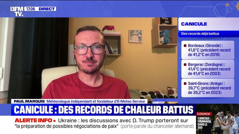 Canicule: "Chaque dÃ©part de feu est forcÃ©ment Ã  risque", indique Paul Marquis,...