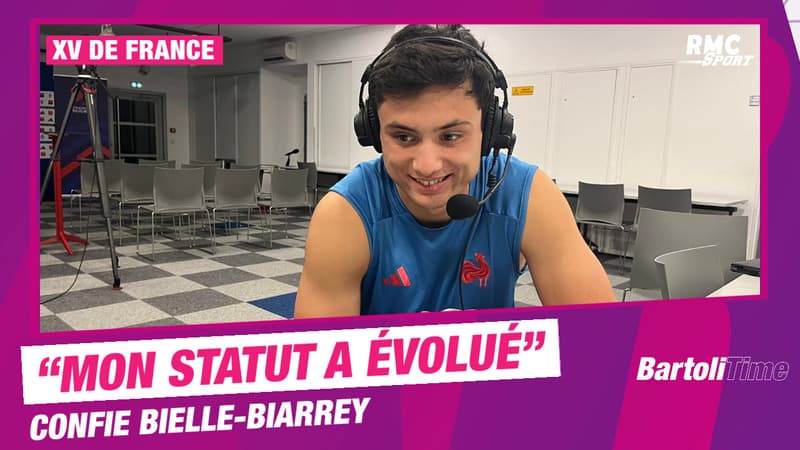 XV de France : "Mon statut a évolué malgré moi" confie Bielle-Biarrey