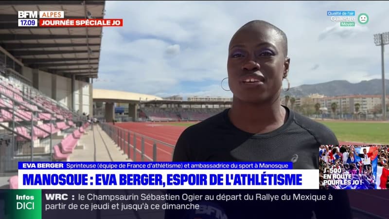 Manosque: Eva Berger, espoir de l'athlétisme pour les JO 2024