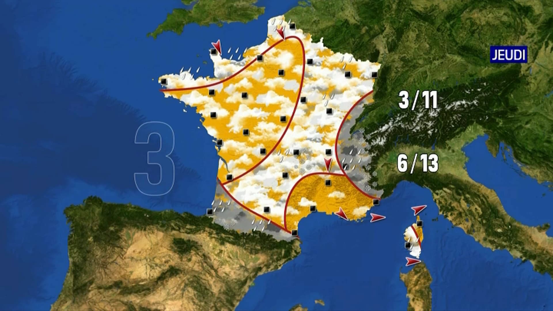 Météo du jeudi 4 novembre