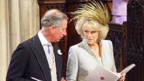 Charles & Camilla, lors de leur mariage, le 9 avril 2005