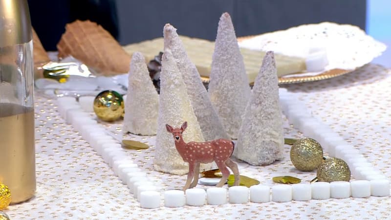 Laetitia Nallet confectionne un centre de table comestible