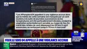 Alpes-de-Haute-Provence: les pompiers appellent à une vigilance accrue face aux feux