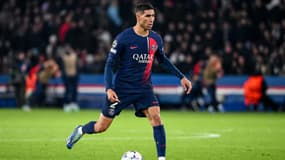 Achraf Hakimi avec le PSG, le 28 novembre 2023