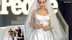 Les photos officielles du mariage d'Angelina Jolie et Brad Pitt, en une de People.