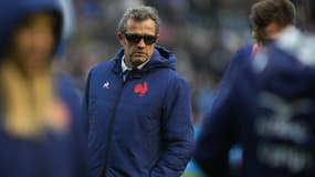 Fabien Galthié à Murrayfield avant le match entre l'Ecosse et la France, le 10 février 2024.