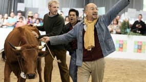Lambert Wilson, Jamel Debbouze et Fatsah Bouyahmed, stars de "La Vache"