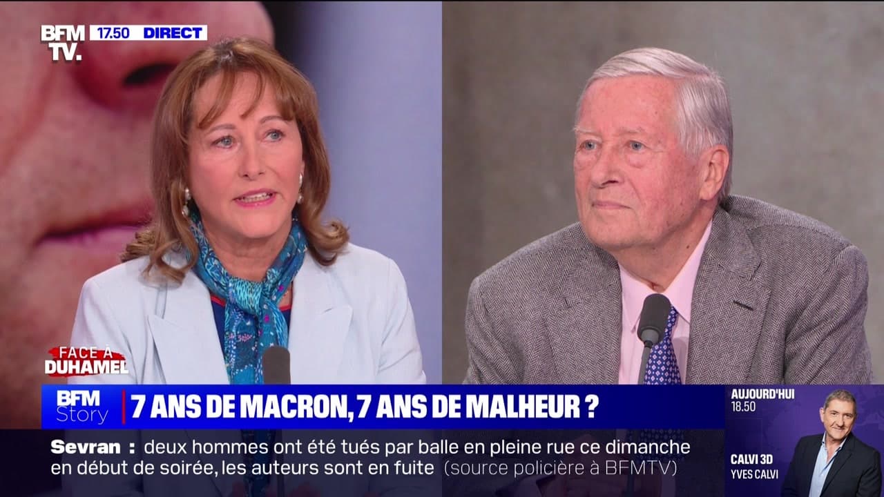 Face à Duhamel Ségolène Royal Sept ans de Macron, sept ans de