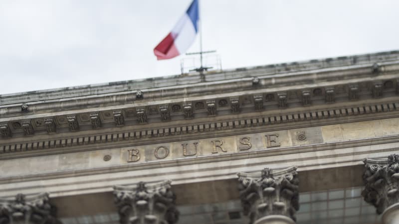 La Bourse de Paris ou Palais Brongniart, à Paris.