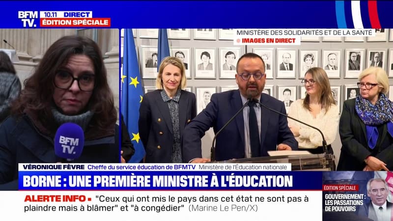 Gouvernement Bayrou: Élisabeth Borne, ministre de l'Éducation, attendue au tournant par les syndicats enseignants