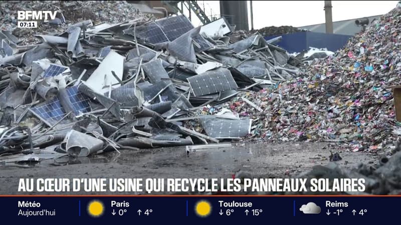 BFTMV au cœur d'une usine de recyclage de panneaux solaires