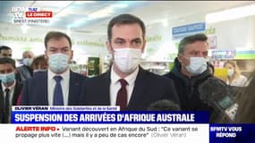 Nouveau variant: Olivier Véran confirme la suspension de tous les vols en provenance de l'Afrique australe, pour au moins 48 heures