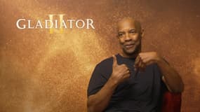 Denzel Washington en promotion de "Gladiator 2"