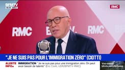 Immigration: pour Éric Ciotti (UDR), Gérald Darmanin, "quand il est au pouvoir, ne fait pas ce qu'il dit"