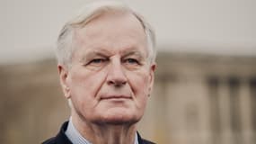 Le député LR de Paris Michel Barnier, lors des célébrations pour le 475e anniversaire des Bouquinistes parisiens, le 14 novembre 2025.