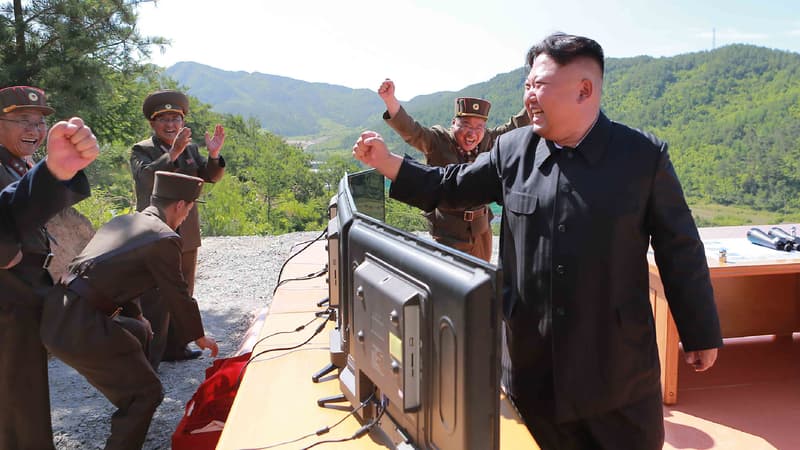 Une photo du leader nord-coréen Kim Jong-un diffusée par Pyongyang le 4 juillet 2017. 