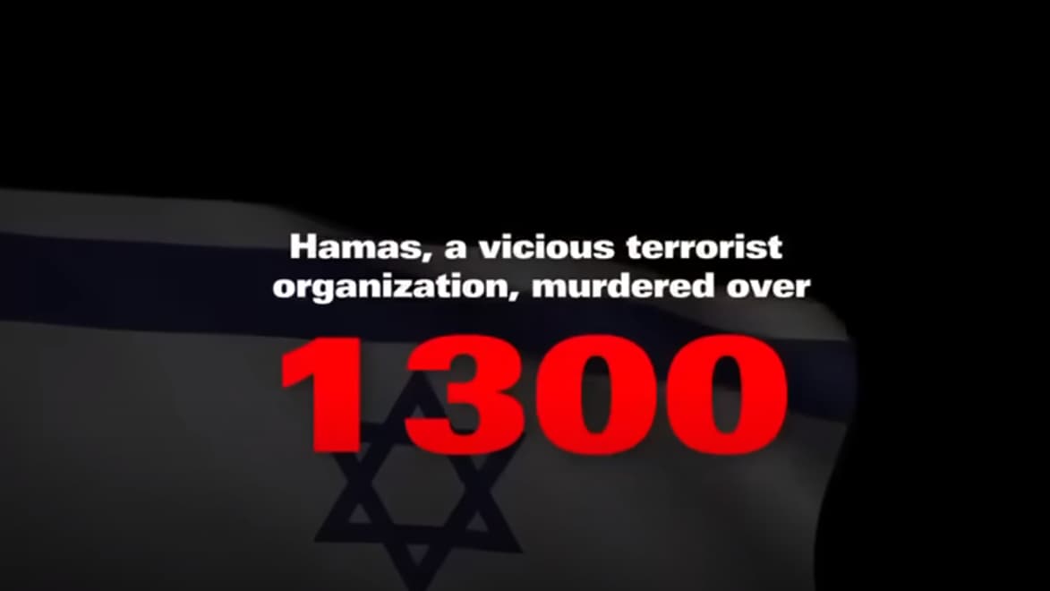 Capture d'écran d'une vidéo du compte du ministère des Affaires étrangères d'Israël