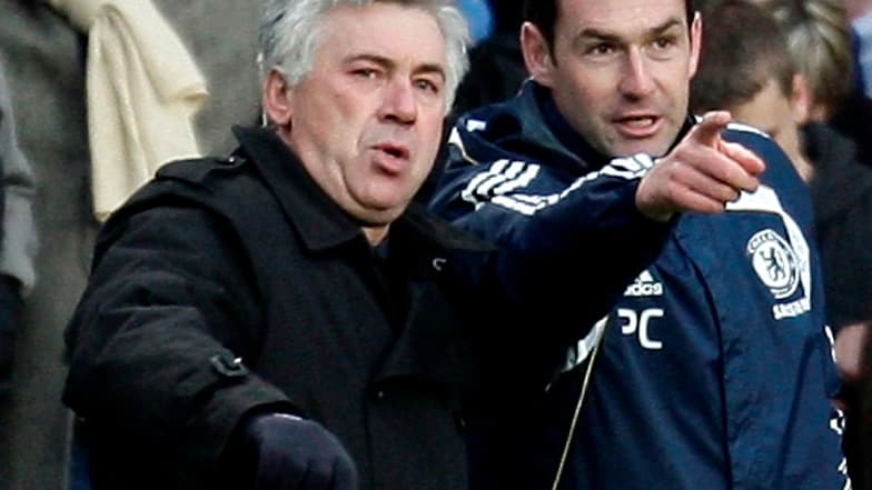Paul Clement aux côtés de Carlo Ancelotti à Chelsea