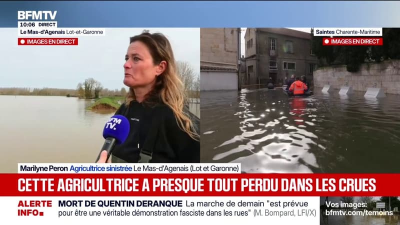 Crues: une agricultrice a vu son exploitation recouverte à 80% d'eau dans le Lot-et-Garonne