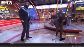 La grosse chute de Shaquille O’Neal en direct