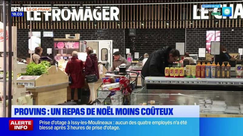 Provins: des clients de supermarché commencent leurs courses pour le repas de Noël dès maintenant pour faire des économies