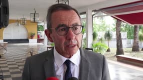 Le ministre de l'Intérieur Bruno Retailleau le 22 août 2025 en Martinique.