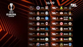 Ligue Europa : Le programme de la 1ère journée avec l'OM, l'OL et Monaco