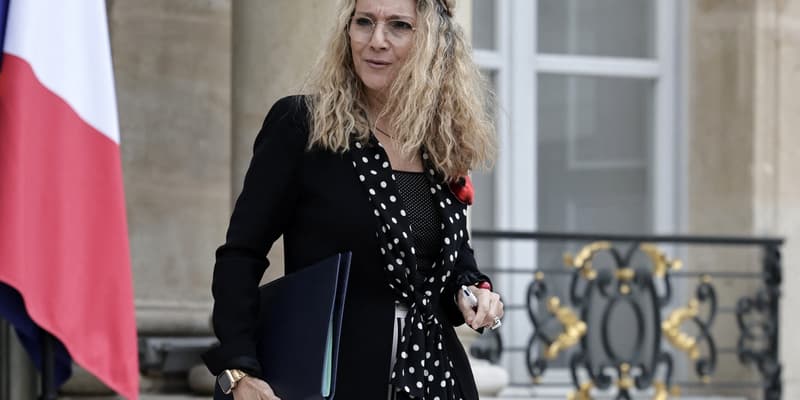 La secrétaire d'État aux anciens combattants et à la mémoire, Patricia Miralles, quitte le palais présidentiel de l'Élysée après la réunion hebdomadaire du cabinet, le 31 mai 2024. Photo d'illustration