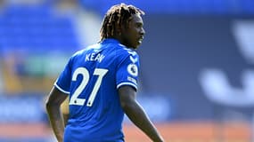 Moise Kean avec Everton, à Liverpool le 19 septembre 2020