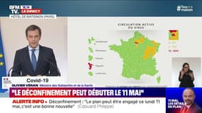 Circulation active du virus : la carte des départements 