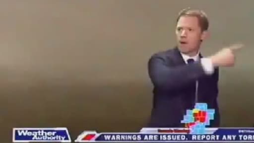 Le présentateur météo de la chaîne américaine WTVA a ordonné en direct à son équipe de quitter les studios.