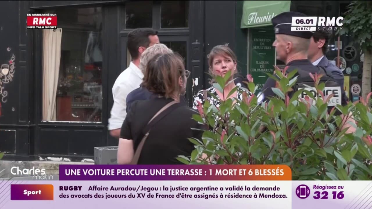 Une voiture percute une terrasse 1 mort et 6 blessés