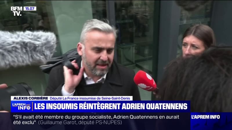 Alexis Corbière sur la réintégration d'Adrien Quatennens: 