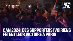La liesse de milliers de supporters ivoiriens dans les rues de Paris après la victoire de leur équipe à la CAN