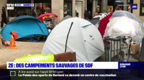 Lyon: des campements de sans-abri en plein cœur de la Presqu'île