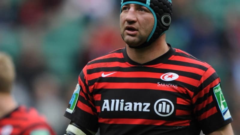 Steve Borthwick, le capitaine des Saracens, qui affrontent Toulon en finale de la H Cup
