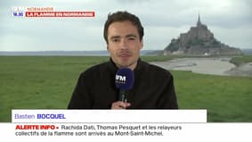 La flamme est au Mont Saint-Michel !