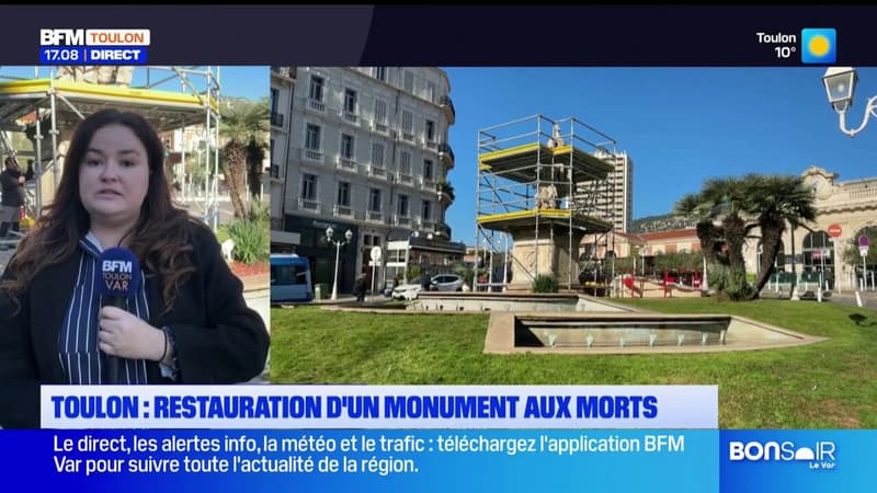 Toulon: le plus vieux monument aux morts en restauration