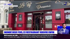 Inondations dans le Pas-de-Calais: un restaurant rouvre après deux montées des eaux à Arques