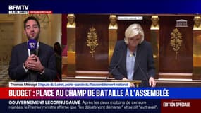 Motions de censure: "L'objectif c'était de censurer et de protéger les Français", assure Thomas Ménagé porte-parole du Rassemblement national