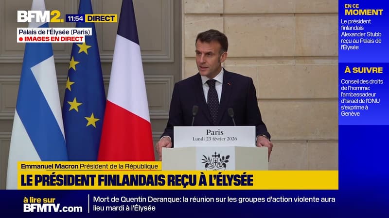 "La France se tient prête à contribuer à l'activité de vigilance renforcée 'Arctic Sentry' de l'OTAN", déclare Emmanuel Macron