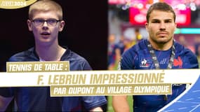 JO 2024 / Tennis de table : "Je n'ai pas voulu le déranger", F. Lebrun impressionné par Dupont au village olympique