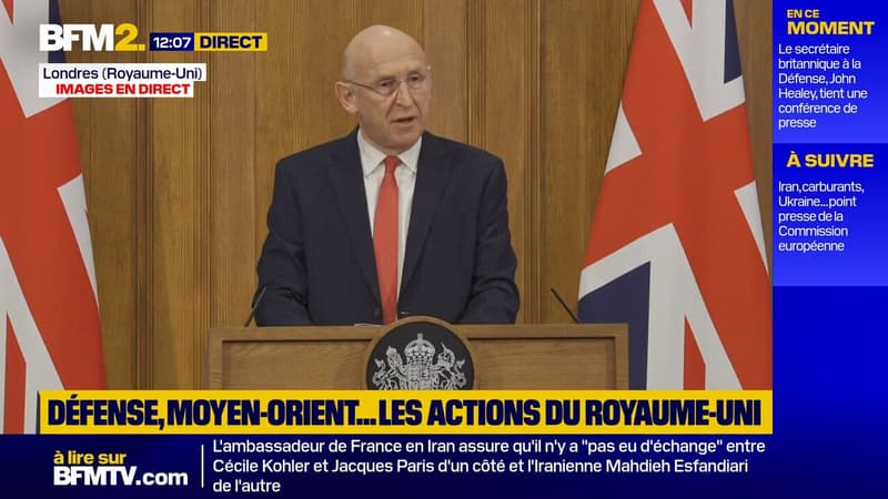 Défense: "Nous construisons une flotte mixte de nouvelles frégates anti-sous-marines (...) avec nos alliés norvégiens", explique John Healey, secrétaire britannique à la Défense #BFM2