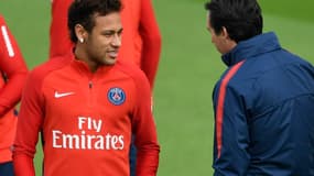 Neymar et Unai Emery