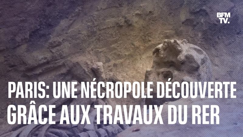 Une nécropole de l'Antiquité découverte à Paris grâce aux travaux du RER