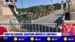 La hauteur du pont de Couzon limitée à deux mètres, des portiques installés